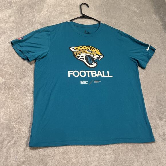 Jacksonville Jaguars Shirt Mens XL NFL Football Nike Dri Fit Onfield Apparel - Picture 1 of 7